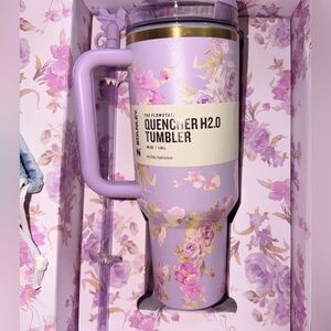 Stenley Lavender Floral Travel Tumbler 40 oz